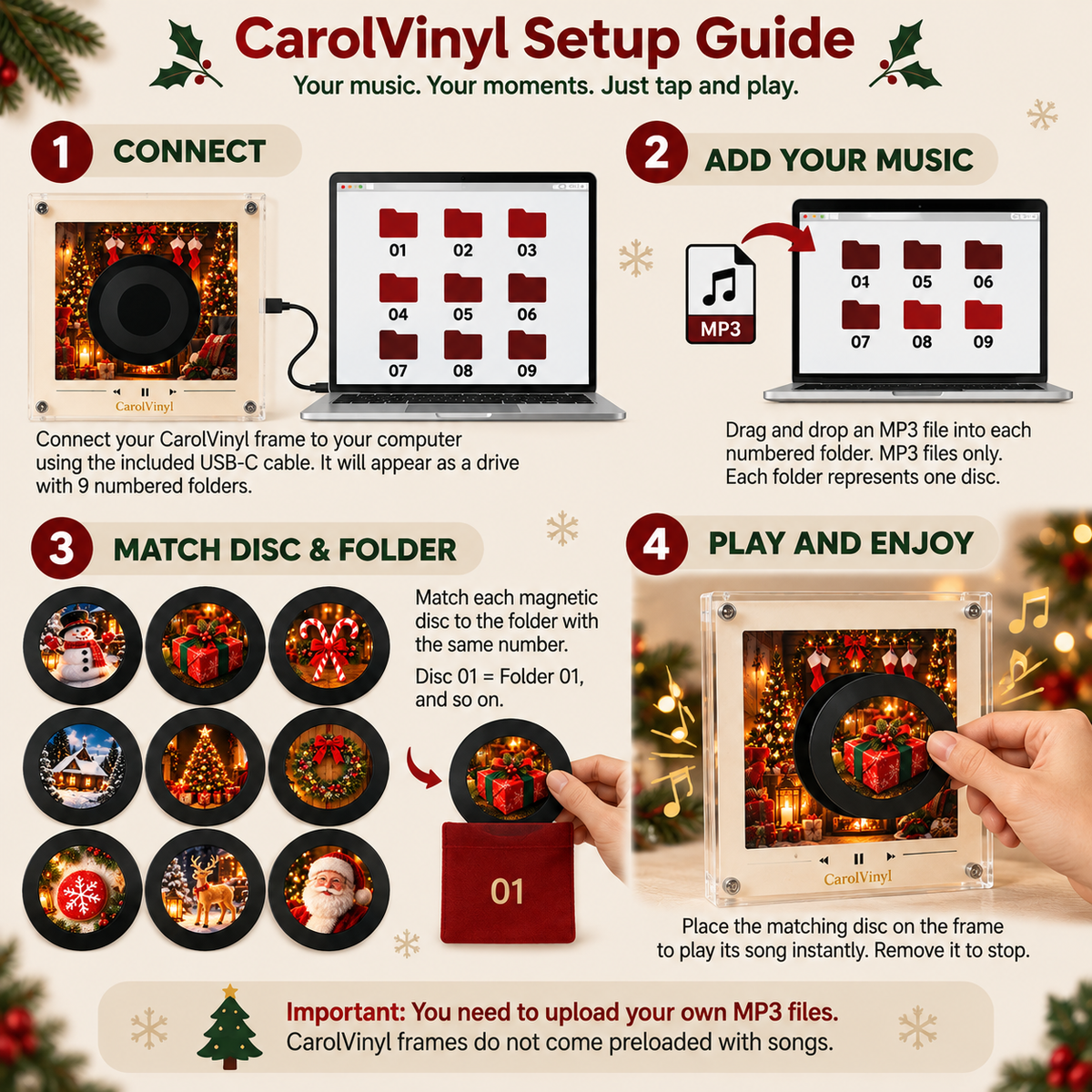 CarolVinyls™ Vinyl Player